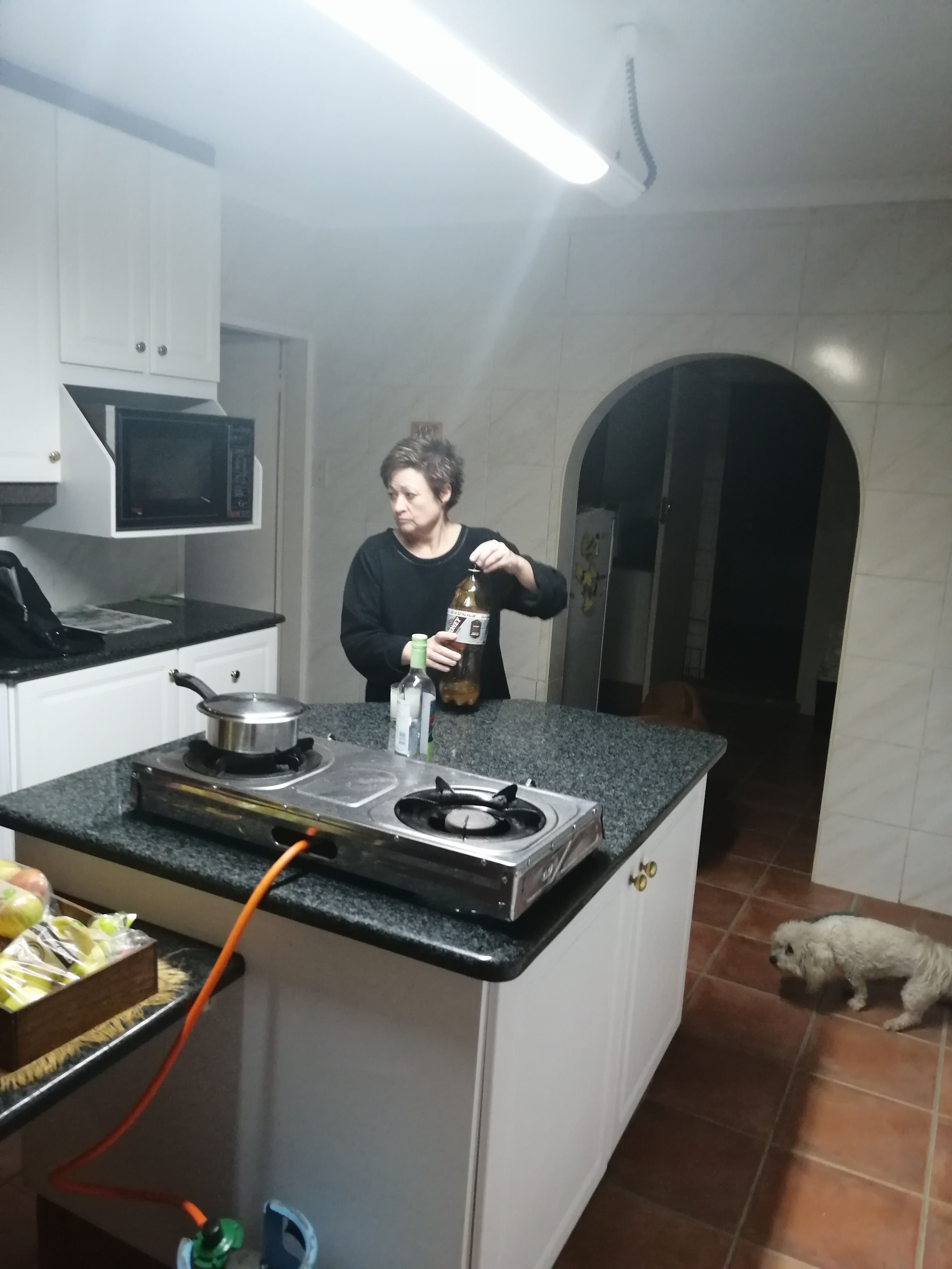 me, doing nothing in the kitchen